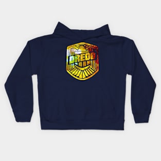 Judge Dredd Galaxy Silhouette Logo Kids Hoodie